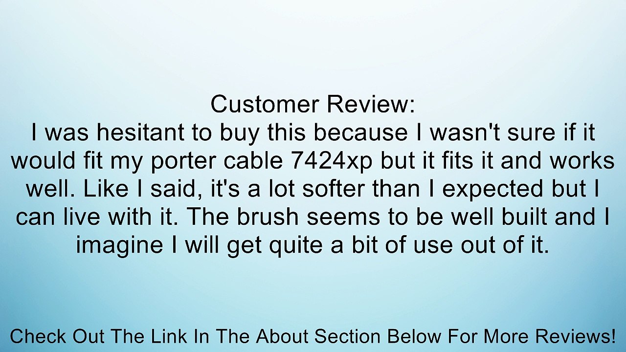 Porter Cable White Standard Carpet Brush Review