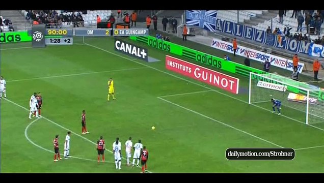 Marseille 2-1 Guingamp - Goal Beauvue (Penalty) - 18-01-2015