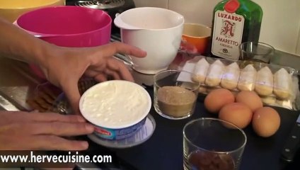 Recette du tiramisu traditionnel au café par Hervé Cuisine -