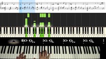 Ed Sheeran - Thinking out loud - backing track piano tutorial   score   chords