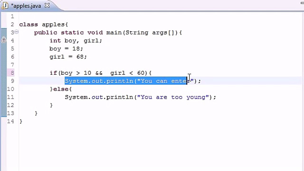 Java Programming Tutorial - 11 - Logical Operators