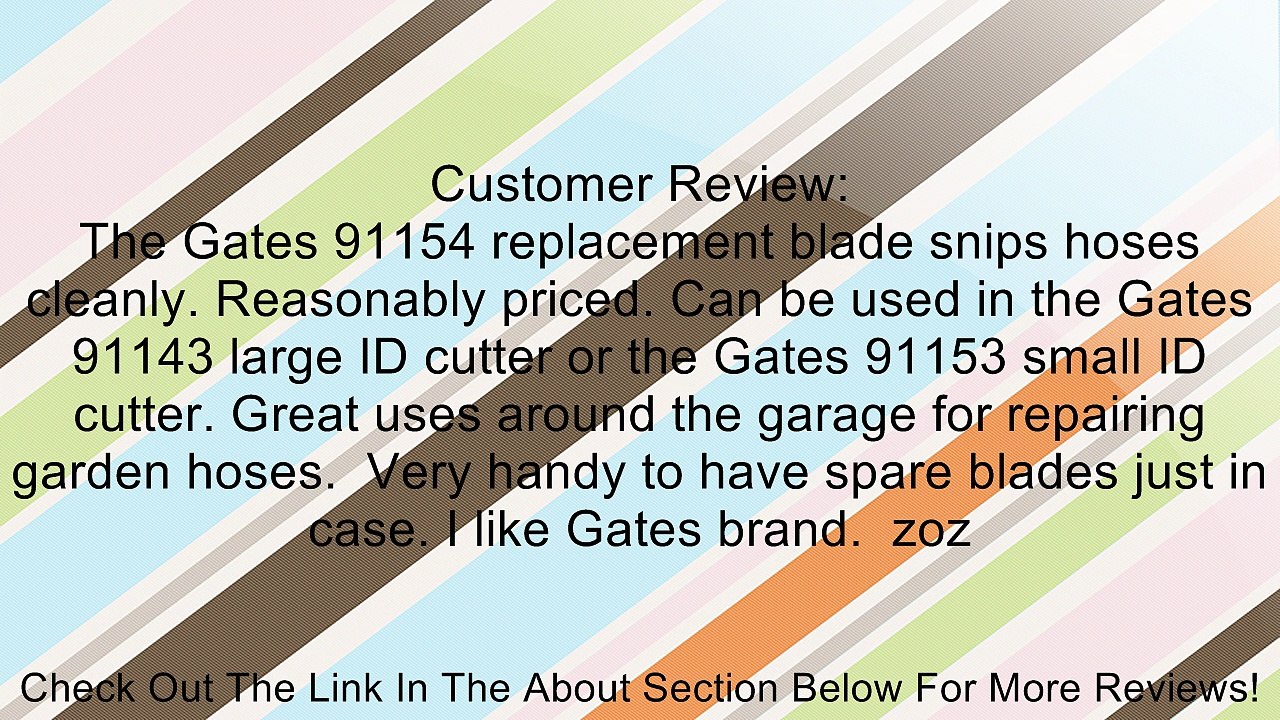 Gates 91154 Hand Held Hose Cutter Blade Review