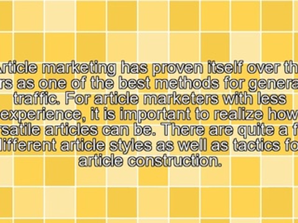 Improving Your Article Marketing For Greater Traffic And Higher Sales Conversions