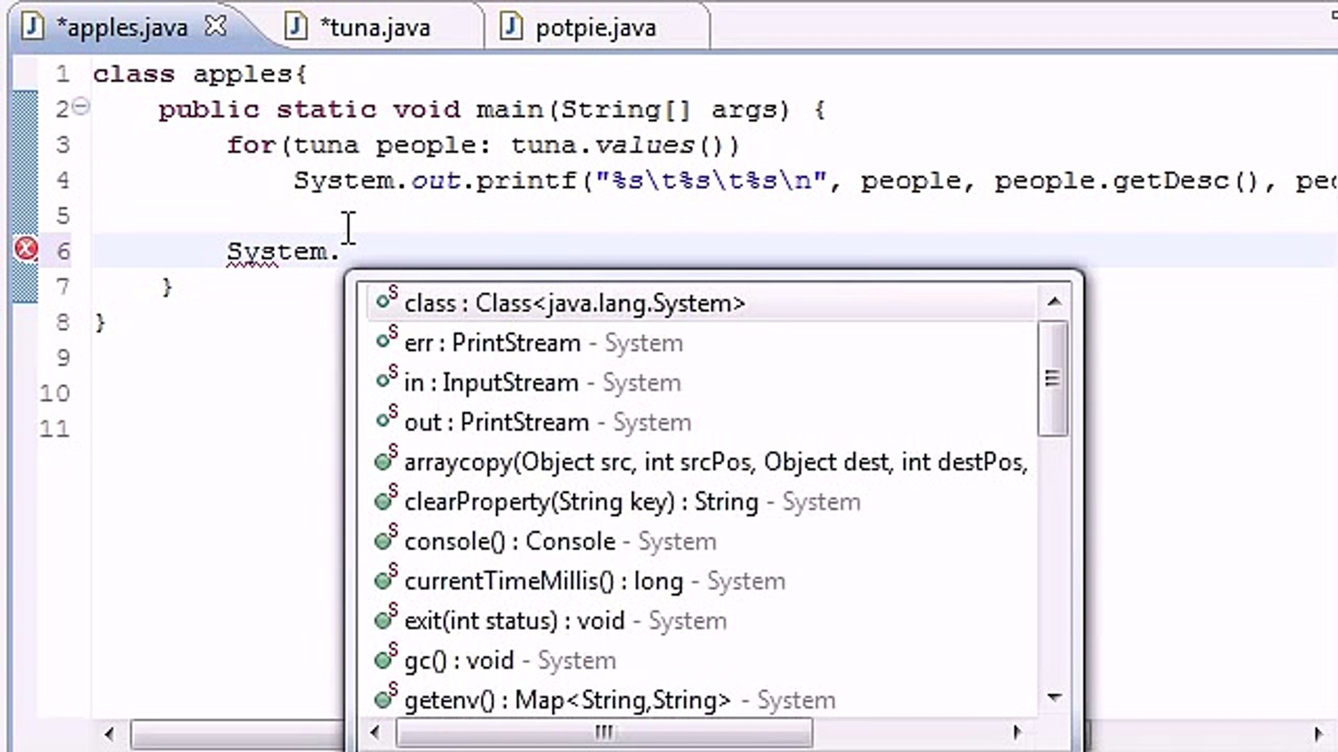 Java Programming Tutorial - 45 - EnumSet range