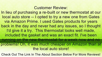 Gates 33910 Thermostat Housing Review