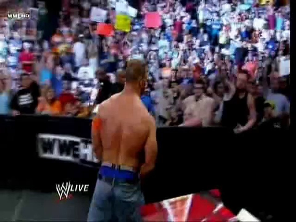 Handicap match John cena vs Nexus six vs one.