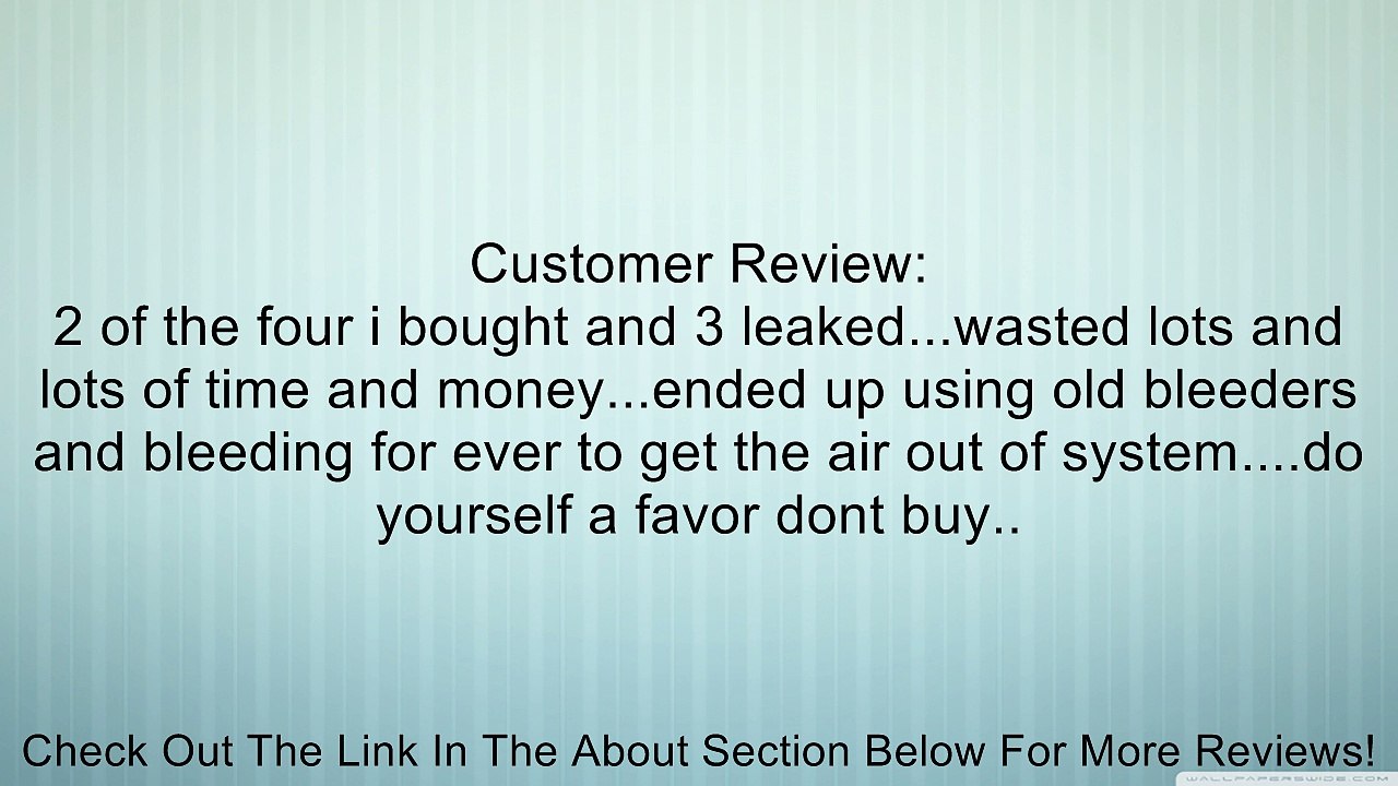 Dorman Help! 12706 Speed Bleeder M10-1X32.89 Review