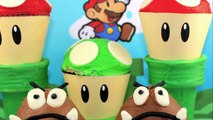 Super Mario Cupcakes! Make a Mario Mushroom Cup Cake! A Cupcake Addiction How To Tutorial