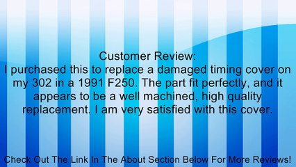 Graywerks by ATP Automotive 103002 Engine Timing Cover Review