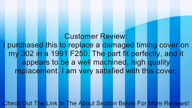 Graywerks by ATP Automotive 103002 Engine Timing Cover Review