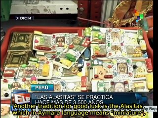 Peruvian New Year traditions displayed at Lima's Fair of Wishes