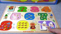 Anpanman Training Toy アンパンマン知育おもちゃ 木製数字パズル