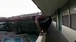 Dumb Guy Jumps into Swimming Pool from a Hotel Balcony and almost FAILS