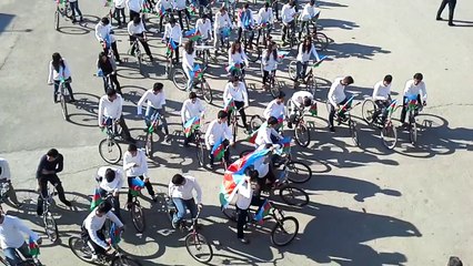 Qafqaz-ın velosipedçileri - Bayraq Meydanına- yola düşdüler