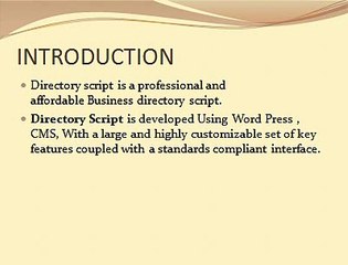 Directory Submission Script
