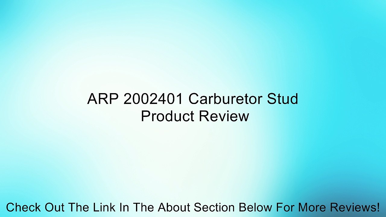 ARP 2002401 Carburetor Stud Review