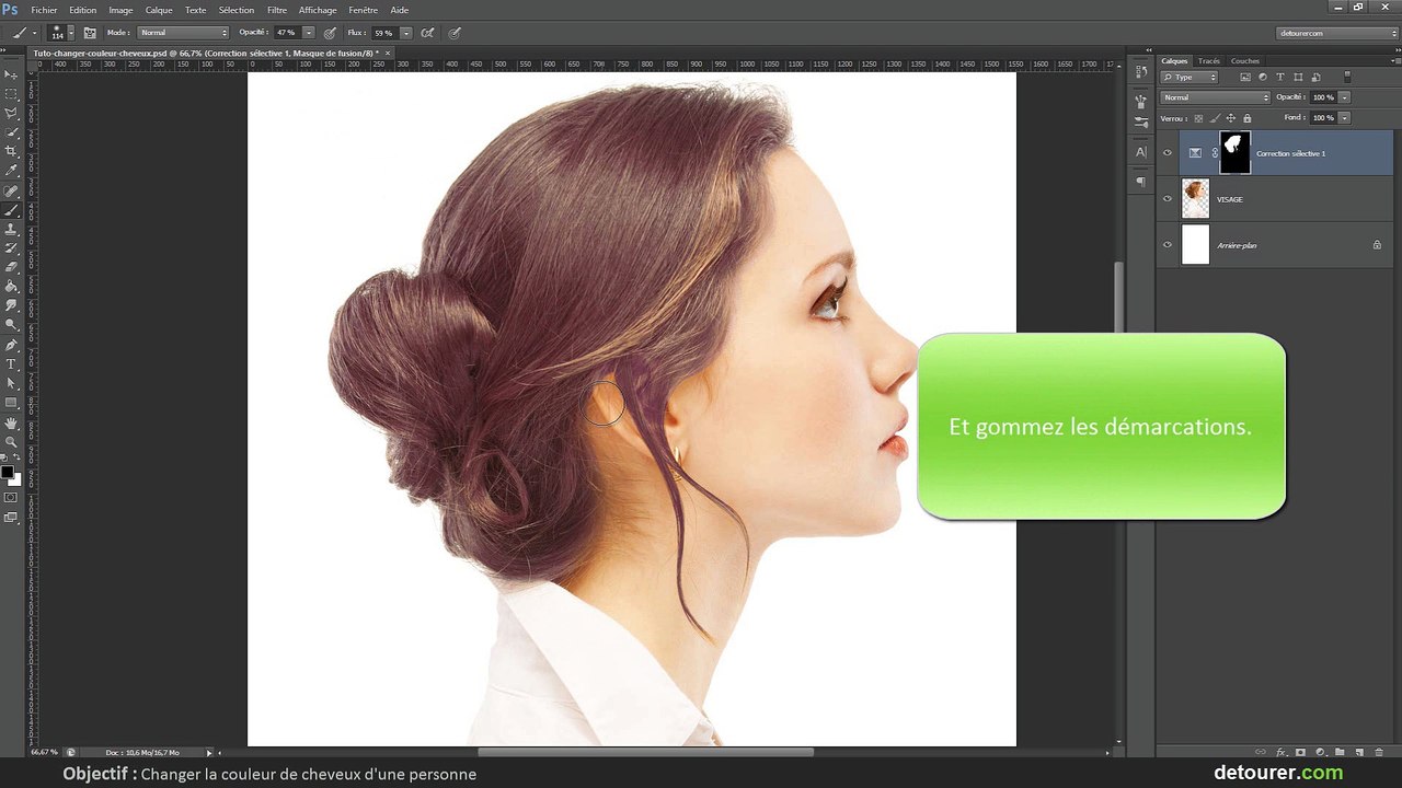 Tuto 20 - Changer la couleur de cheveux d'une personne sous Photoshop CS6