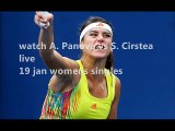 aus open M. Sharapova vs P. Martic live tennis 19 jan