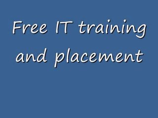Free IT training and placement