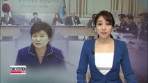 President Park urges officials to create conditions for inter-Korean dialogue