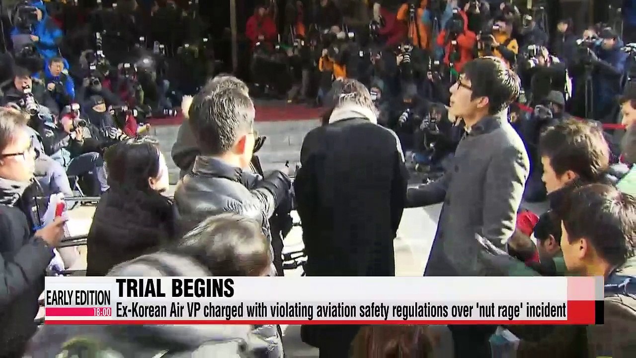 Trial begins for ex-Korean Air VP over 'nut rage' incident