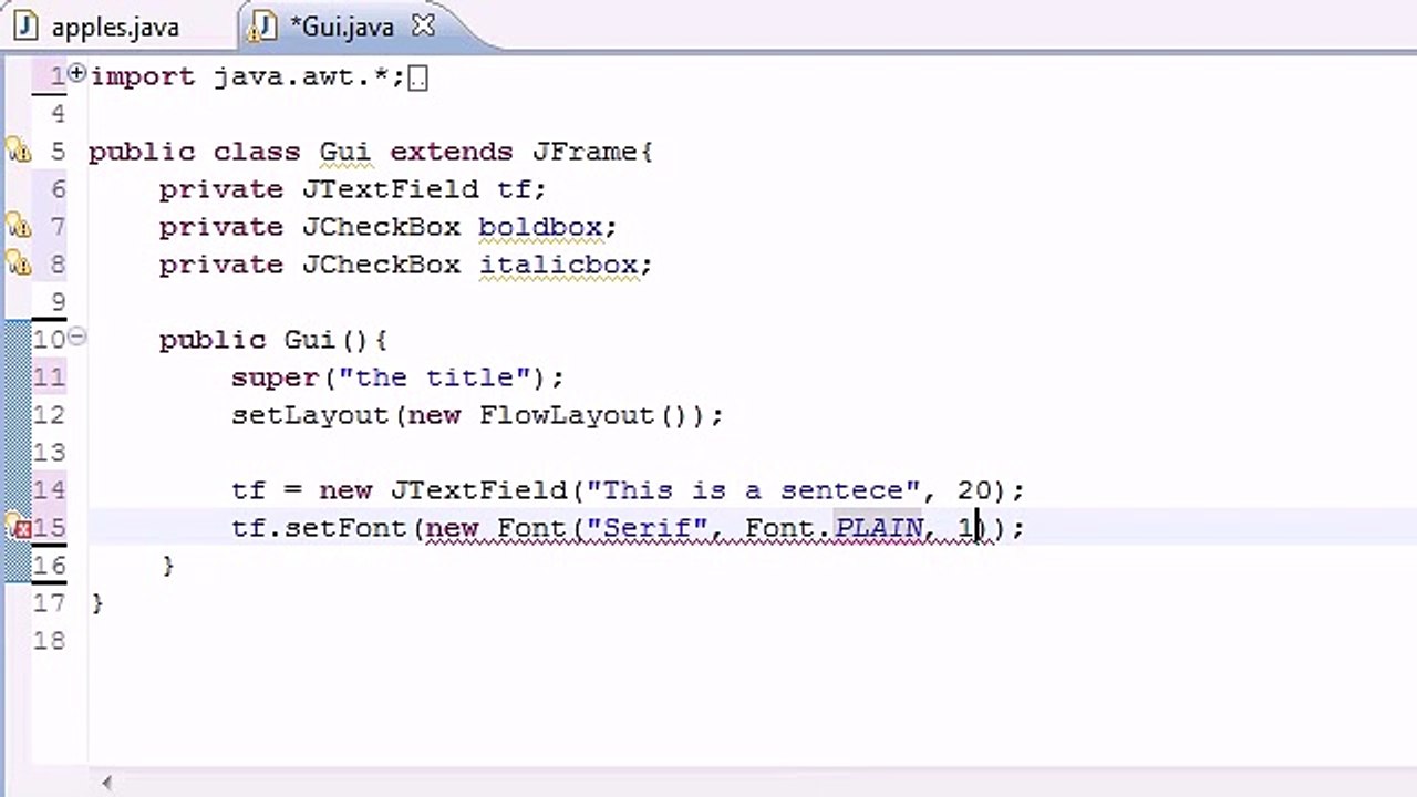 Java Programming Tutorial - 64 - JCheckBox