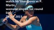 watch M. Sharapova vs P. Martic full match live australian open 2015