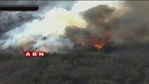 Wildfires Burn Hundreds Of Acres Across Central Oklahoma (19-01-2015)