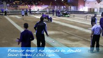 Premier tour, tir rapide en double, Saint-Vulbas contre CRO Lyon, Sport Boules, J10 Elite, Saison 2014 /2015