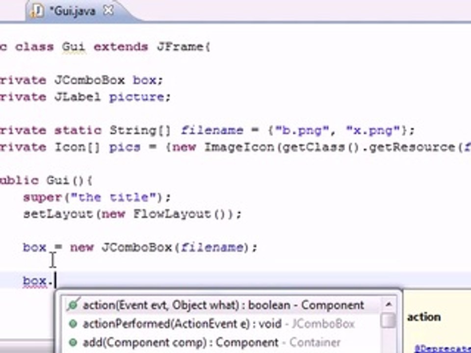 Java Programming Tutorial - 69 - Drop Down List...