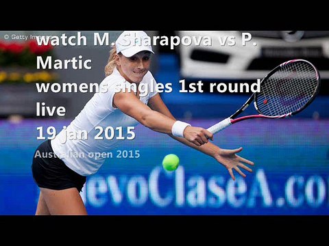 aussie Sharapova vs Martic live tennis