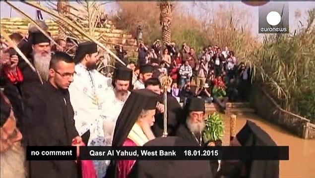 Orthodox Christians celebrate the baptism of Jesus at the Jordan river