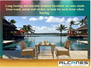 Tips of buying Garden Outdoor Furniture