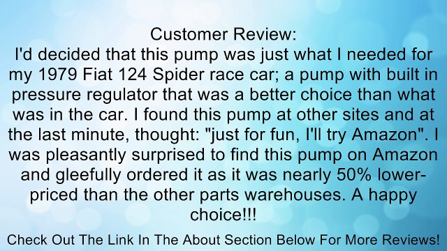 Carter P4070 Electric Fuel Pump Review