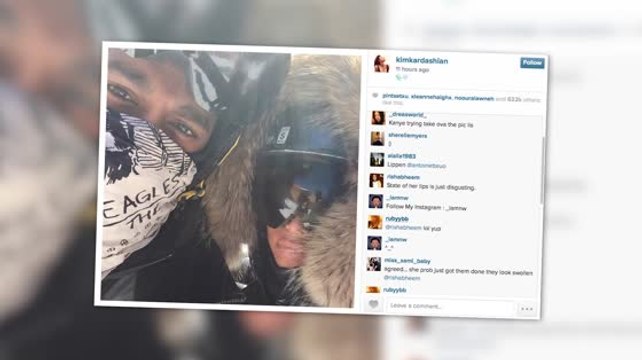 Kim Kardashian And Kanye West Hit The Slopes