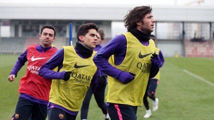 Training session (19/01/15): Thoughts turn to Atlético cup tie