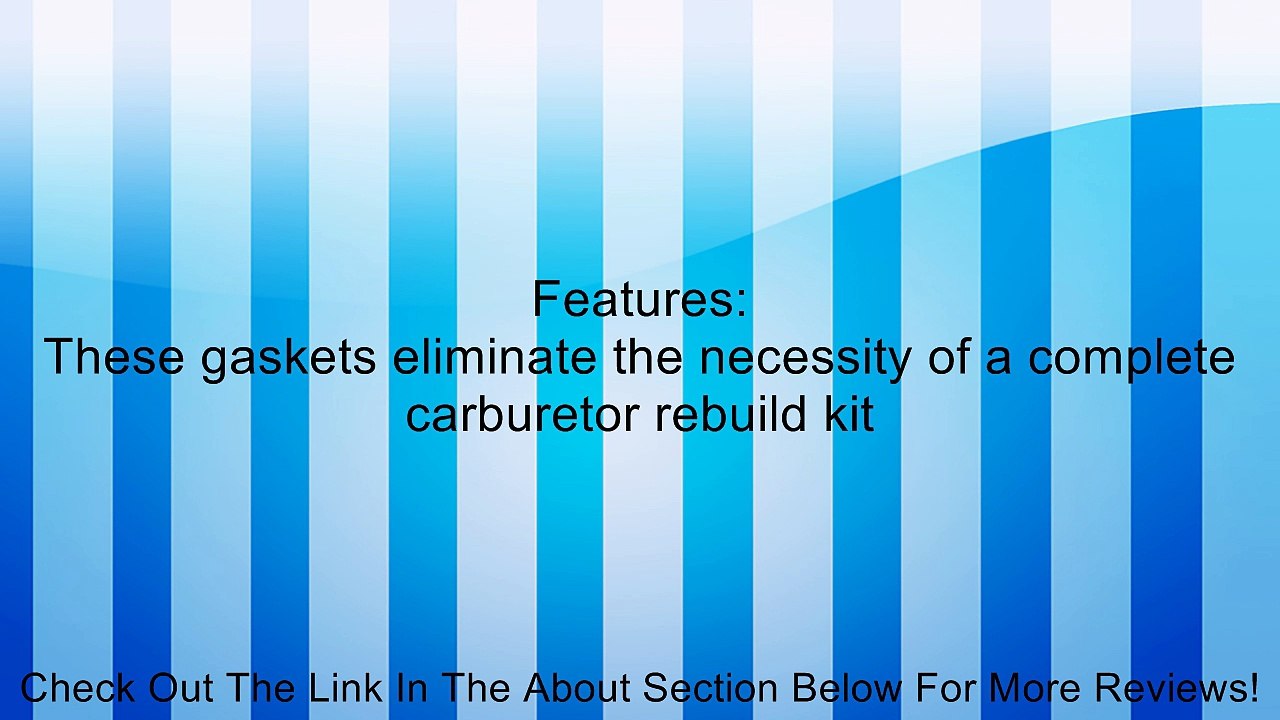 Mr. Gasket 761 Quadrajet 1966-74 Airhorn Gasket Review