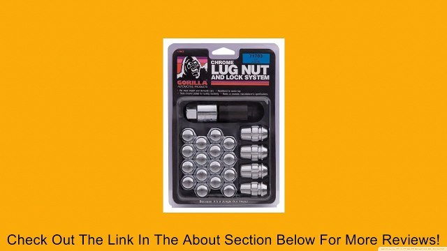 Gorilla Automotive 71733 Acorn Chrome Lug Nut and Lock System (12mm x 1.50 Thread Size) Review