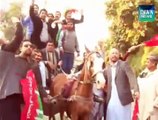 Pti workers protest with interesting style