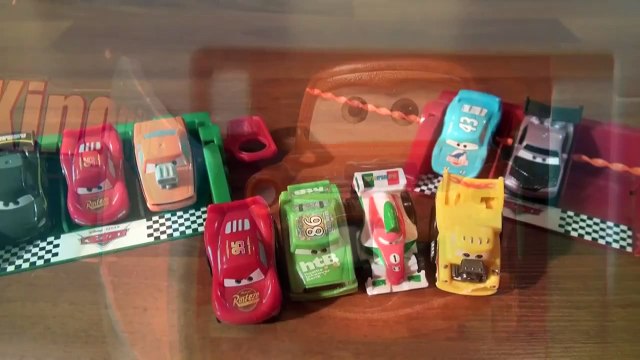 Pixar Cars Riplash Racers real races with Lightning McQueen, Funny Car mater and more