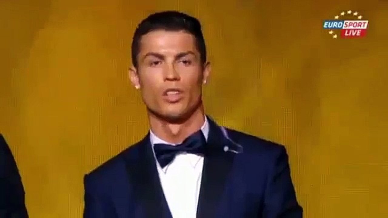 Cristiano Ronaldo Crazy Reaction After Winning Award, 2014