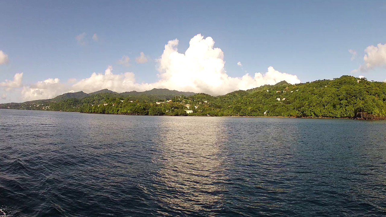 Navigation, Trinidad, arriver gorge du dragon 3