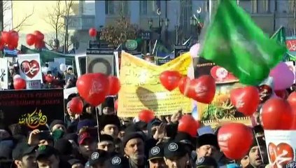 Tchétchénie : une manifestation anti-"Charlie" réunit des centaines de milliers de personnes