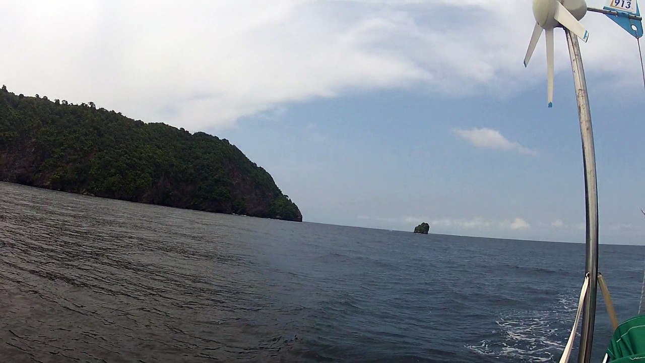 Navigation, Trinidad, arriver gorge du dragon 6