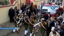 الآلاف يشيعون الشهيد اللواء عبدالرؤوف الصيرفى فى جنازة عسكرية بمسقط رأسه بالبحيرة