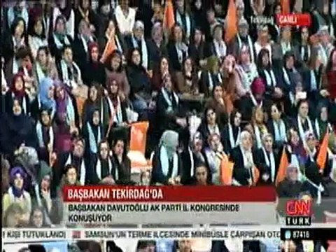 Başbakan Ahmet Davutoğlu Tekirdağ Ak Parti İl Kongresinde Konuşuyor