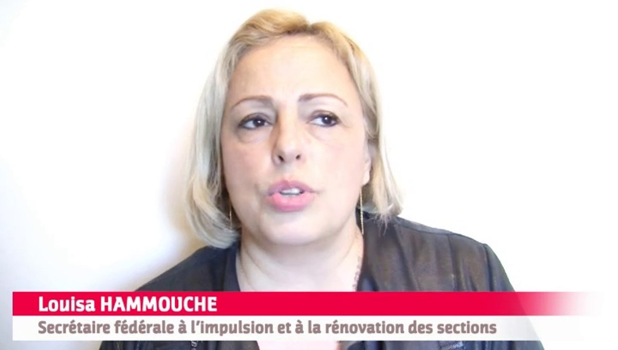Louisa Hammouche au Séminaire fédéral des secrétaires et trésoriers de section