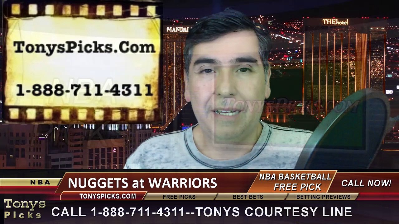 Golden St Warriors vs. Denver Nuggets Free Pick Prediction NBA Pro Basketball Odds Preview 1-19-2015