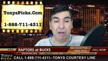 Milwaukee Bucks vs. Toronto Raptors Free Pick Prediction NBA Pro Basketball Odds Preview 1-19-2015