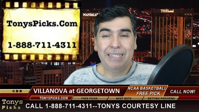Georgetown Hoyas vs. Villanova Wildcats Free Pick Prediction NCAA College Basketball Odds Preview 1-19-2015